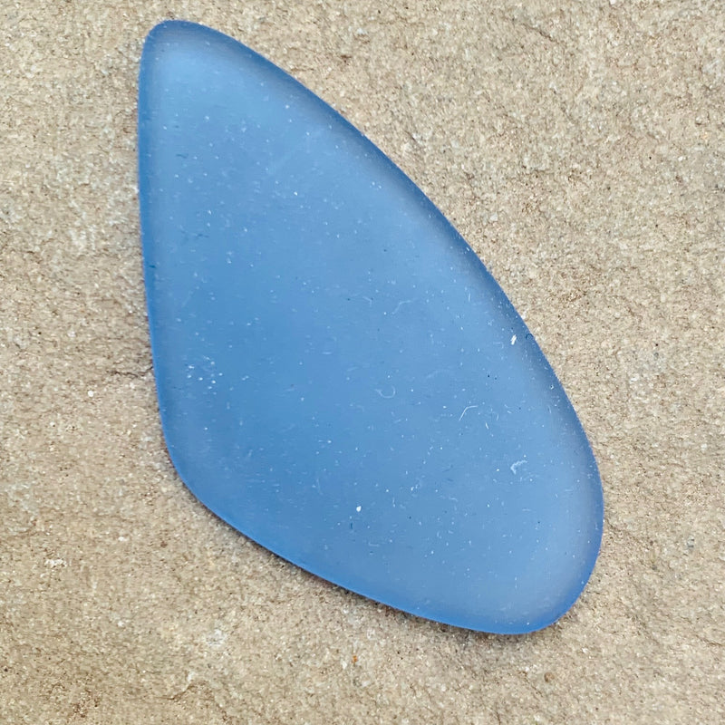 Tumbled Seaglass Chard Pendant Blue