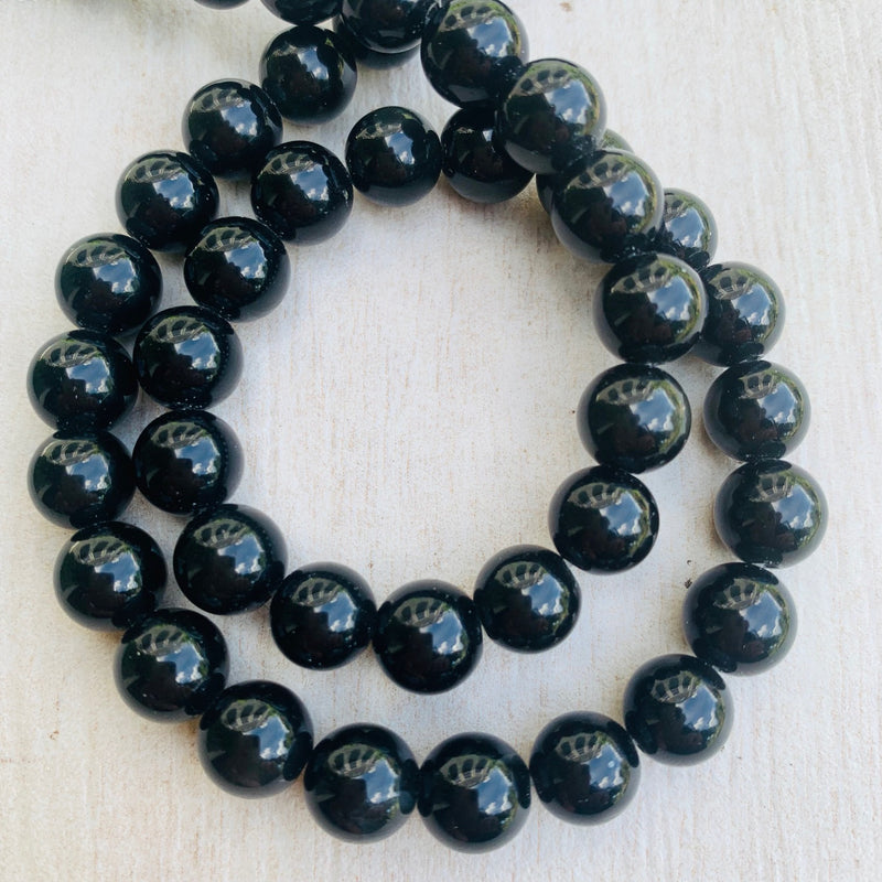 Obsidian Gemstone Strand 8mm