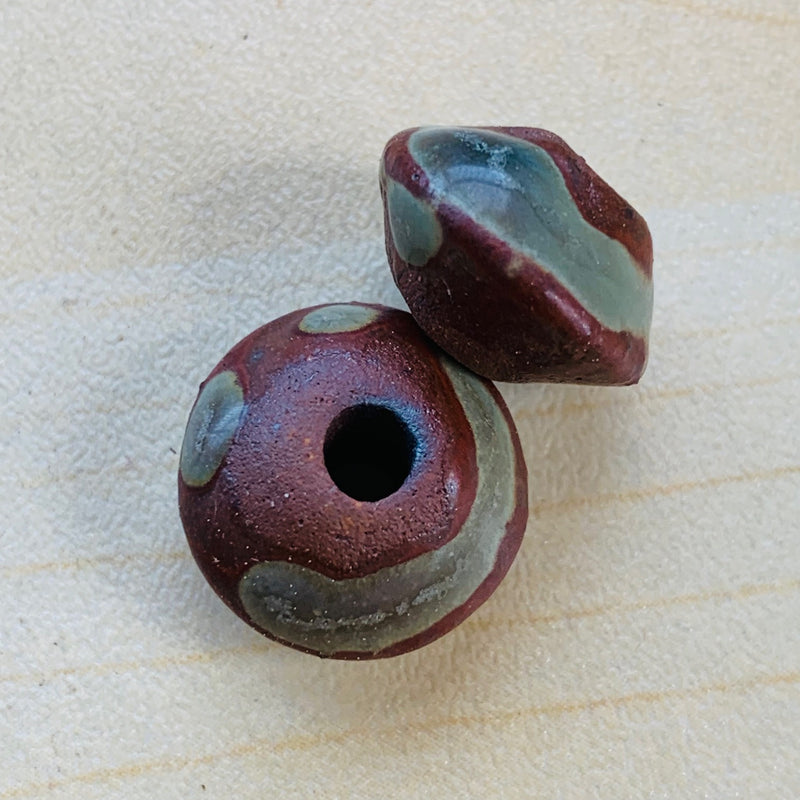Bicone Stoneware Ceramic Bead by Keith OConnor