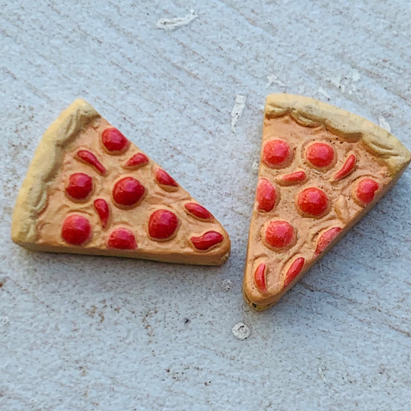 Pizza Slice Peruvian Ceramic Bead