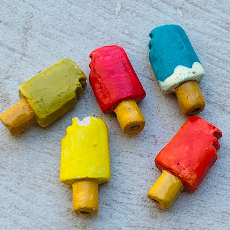 Ice Pop Peruvian Ceramic Bead