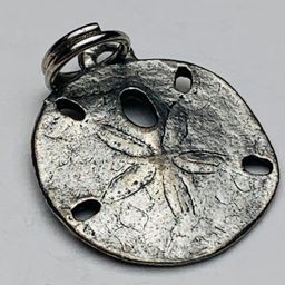 Sand Dollar Charm, Silver