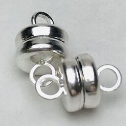 Silver Plated Magnetic Clasp 6mm