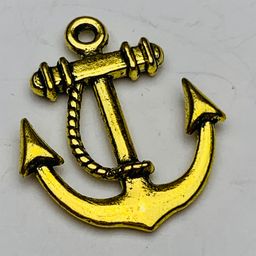 Large Anchor Charm, Gold