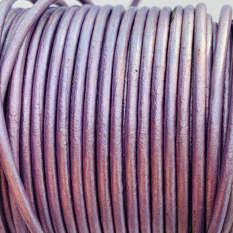 Lilac Leather Cord 1.5mm, 1 Yard