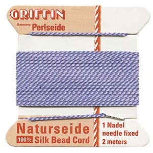 Griffin Silk Beading Cord for Knotting & Stringing, Lilac