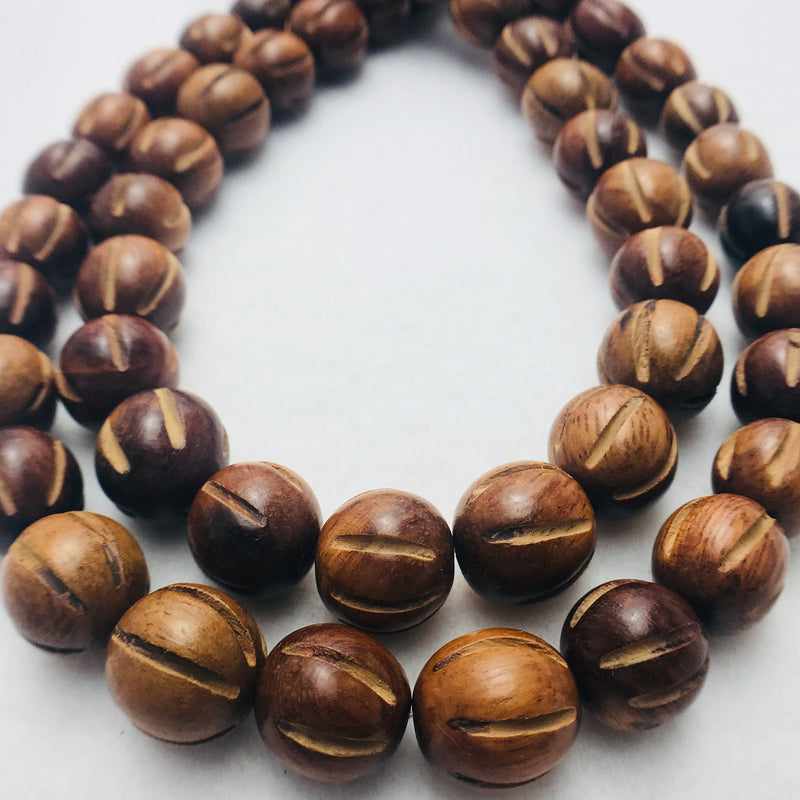 Madres de Cocoa Wood Beads, Round, 15mm
