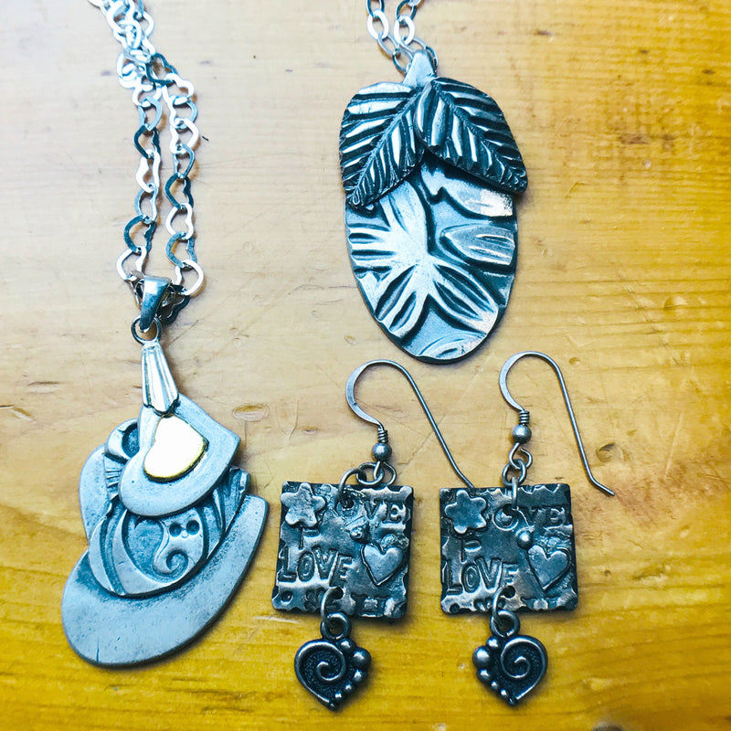 Metal Clay Jewelry / Pendants & Charms 3/22 & 3/29