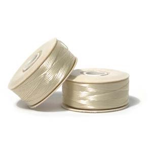 Nymo Nylon Bead Thread Cream Size D 64 yards for beadweaving & embroidery