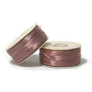 Nymo Nylon Bead Thread Mauve Size D 64 yards for beadweaving & embroidery