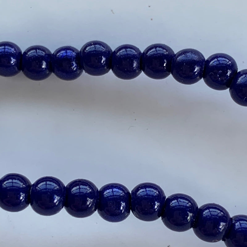 Miracle Bead, Navy, 4mm