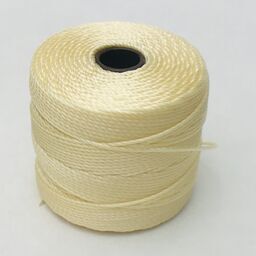 S-Lon Nylon Beading Cord, Pale Yellow