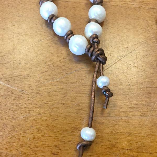 Rustic Pearl Necklace