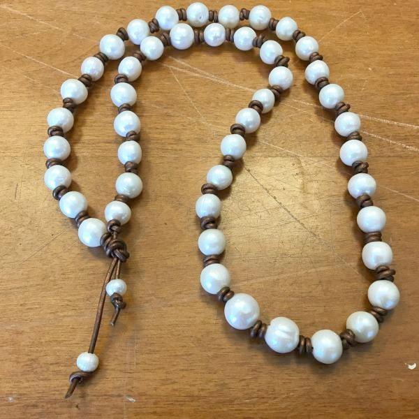 Rustic Pearl Necklace