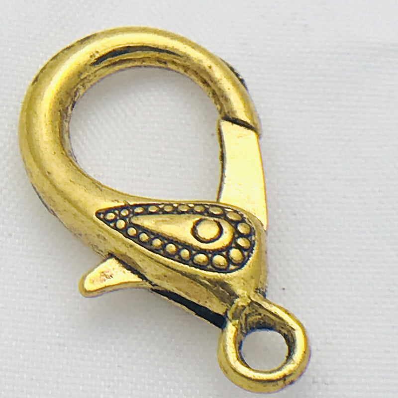 Gold Plate Paisley Lobster Clasp