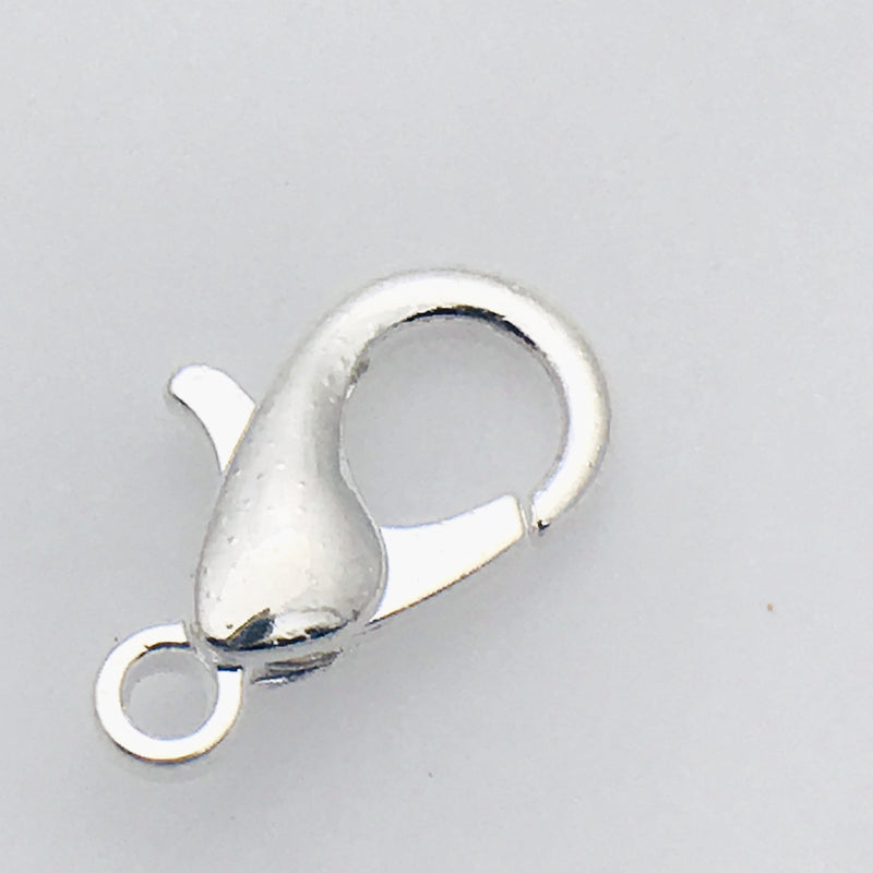 Small Silver Plated Lobster Clasp