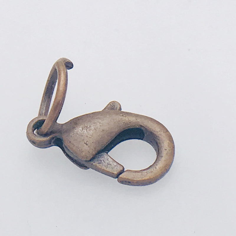 Small Antique Copper Plated Lobster Clasp