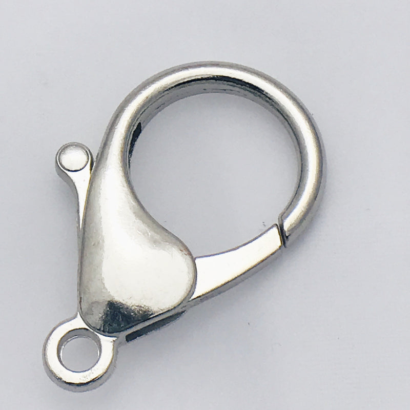 Silver Lobster Clasp Wide Loop