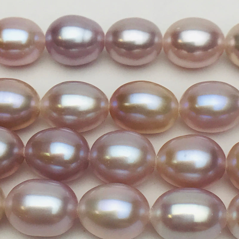 Pale Pink Rice Pearls, 10xmm
