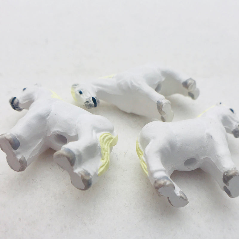 White Horse Peruvian Ceramic Bead