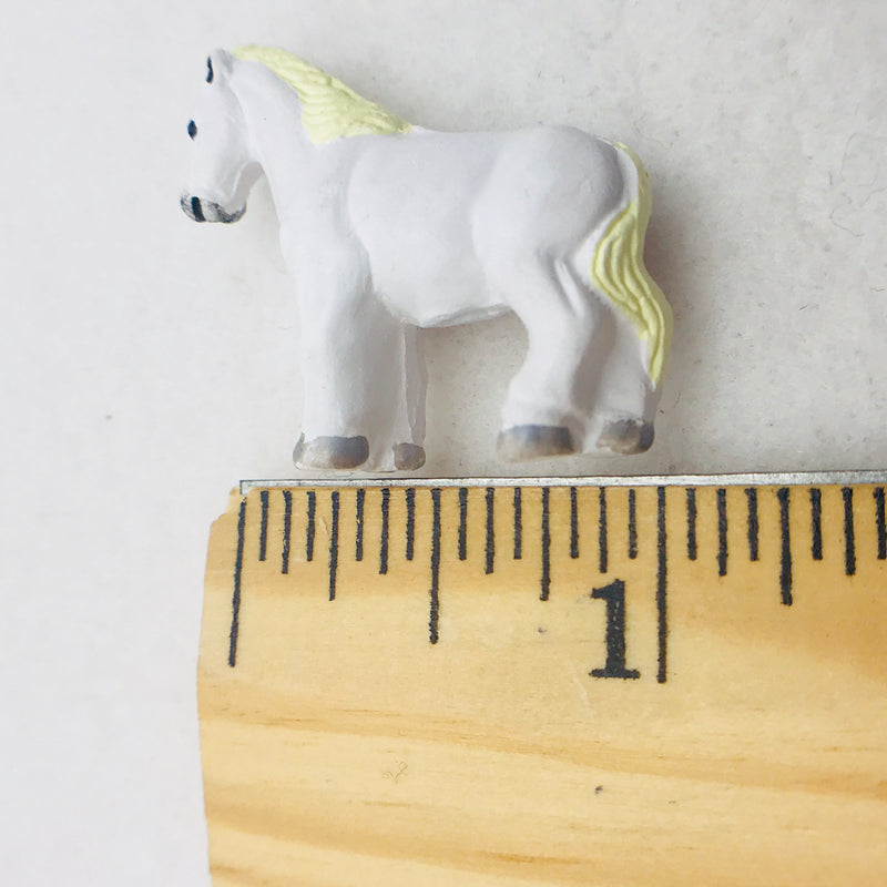 White Horse Peruvian Ceramic Bead