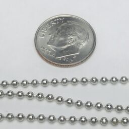 Silver Plated Ball Chain 1mm