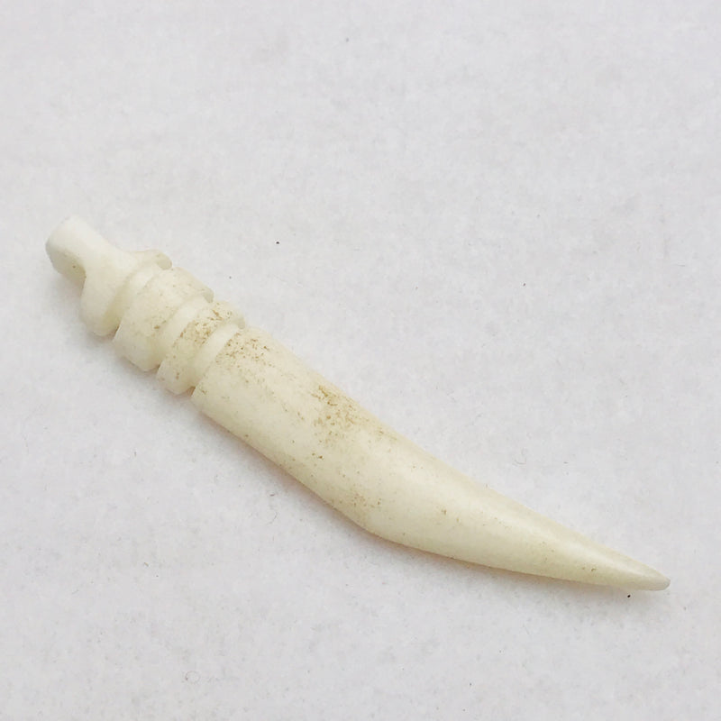 Bone Rounded African Spear Pendant