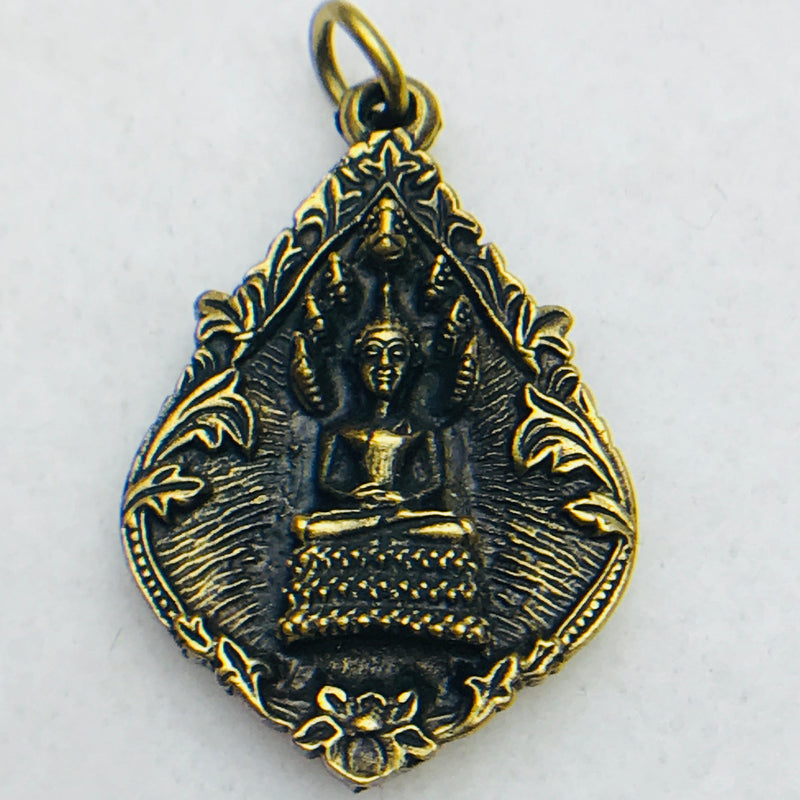 Buddha Charm, Diamond Shape, 28x19mm