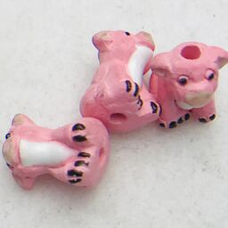 Pig Peruvian Ceramic Bead