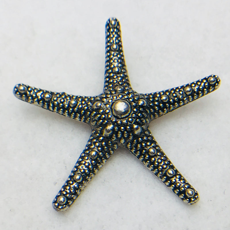 Starfish Charm, Silver, 60x60mm