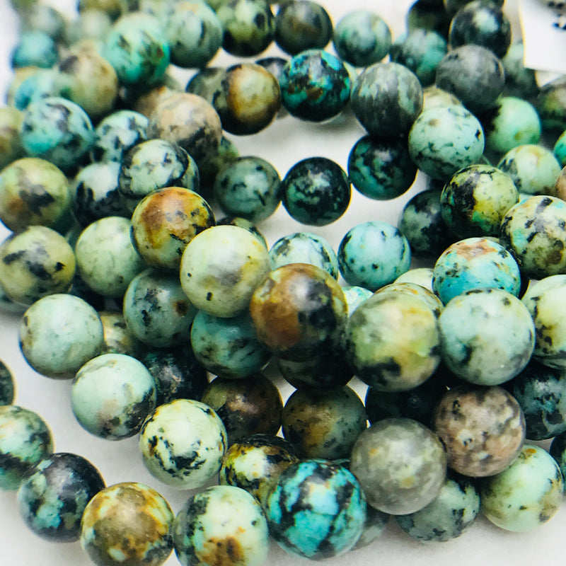 African Turquoise Gemstones 6, 8mm