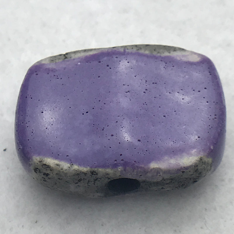 Chicklet Ceramic Bead by Keith OConnor, Purple