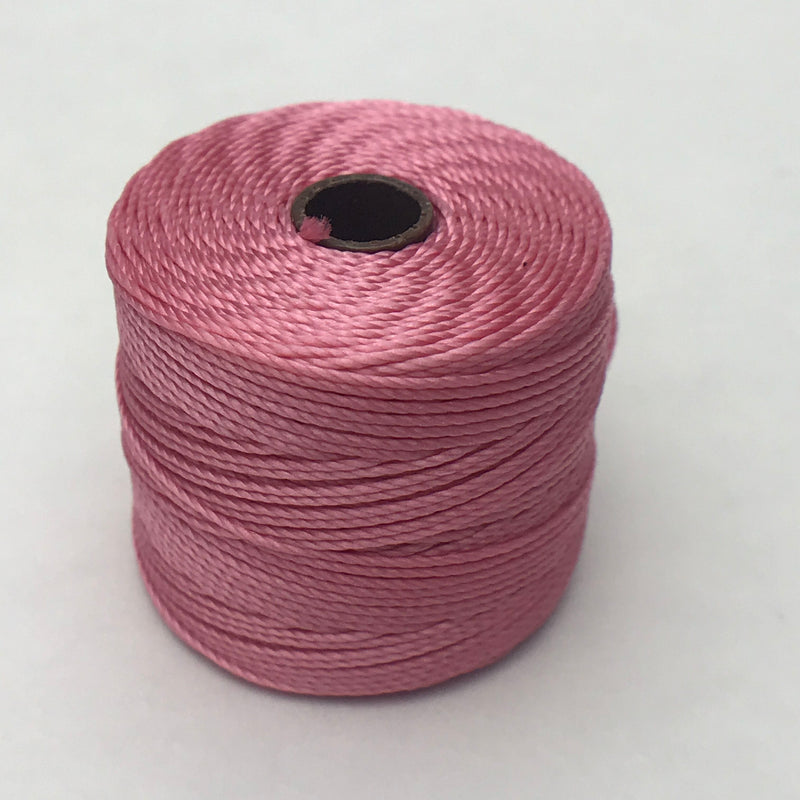 S-Lon Nylon Beading Cord, Pink