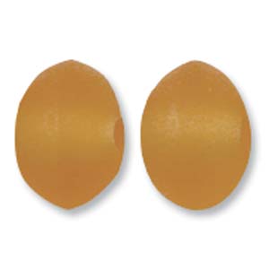 Resin Bead Lifesaver Amber, 19mm