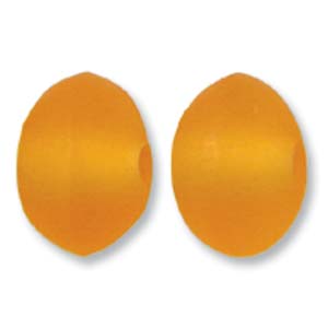 Resin Bead Lifesaver Orange, 19mm