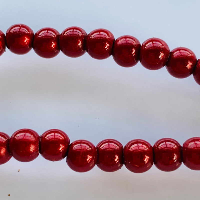 Miracle Bead, Red, 4mm