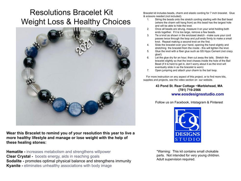 Resolutions Bracelet Kit  - Healthy Choices