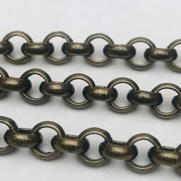 Antique Brass Rolo Chain 5mm
