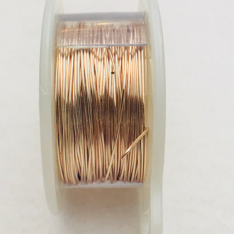 Rose Gold Copper Core Wire, Anti-Tarnish