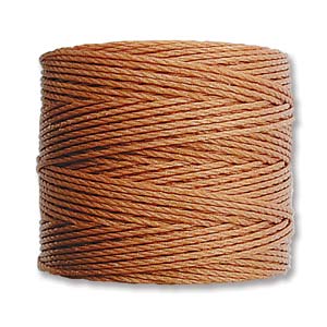 S-Lon Nylon Beading Cord, Copper,