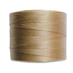 S-Lon TEX210 Nylon Beading Cord, Sand