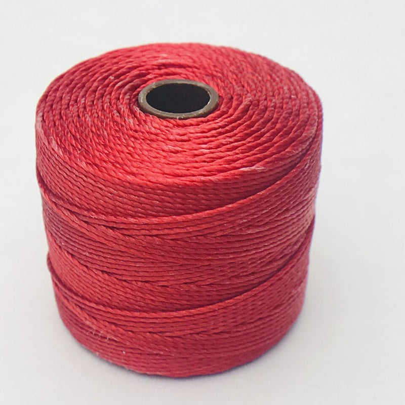 S-Lon Nylon Beading Cord, Shanghai Red