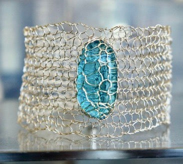 Beaded Wire Knit Cuff Tuesdays 6/12 & 6/19