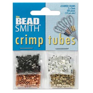 Assorted Color Crimp Tubes 2x2mm