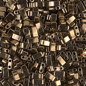 Half Tila Bead, Dark Bronze 7.8 grams