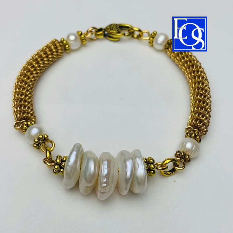 Twisted Wire Beaded Bangle - 3/13/20