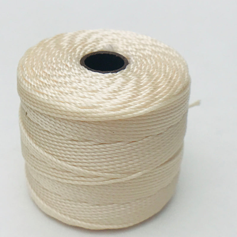 S-Lon Nylon Beading Cord, Vanilla