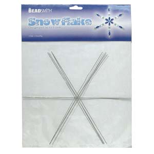 Wire Snowflake Form for Beading 9in.