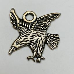 Flying Eagle Charm, Silver 20mm