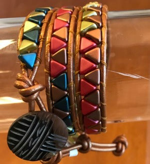 Leather & Bead Wrap Bracelets